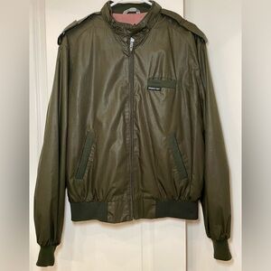 MINT CONDITION Members Only Olive Green Bomber Jacket